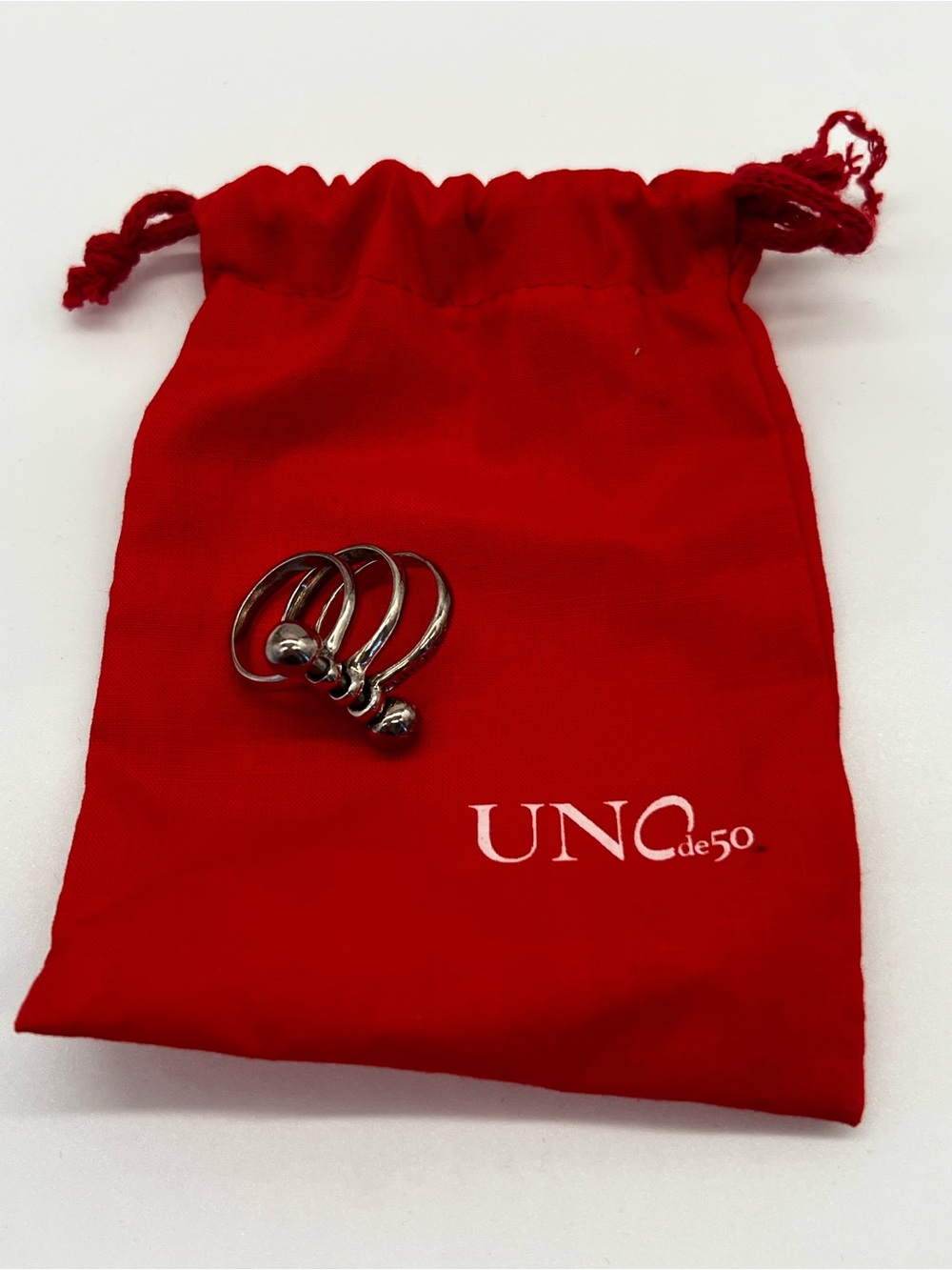 Uno de 50 Silver Ring